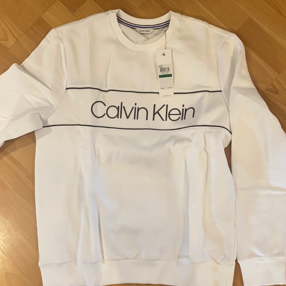 Calvin Klein sweatshirt white size large